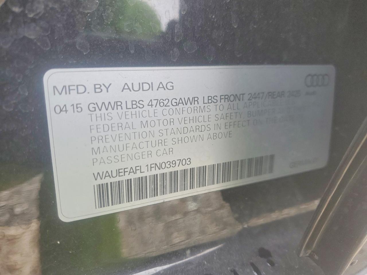 2015 AUDI A4 PREMIUM PLUS photo 25