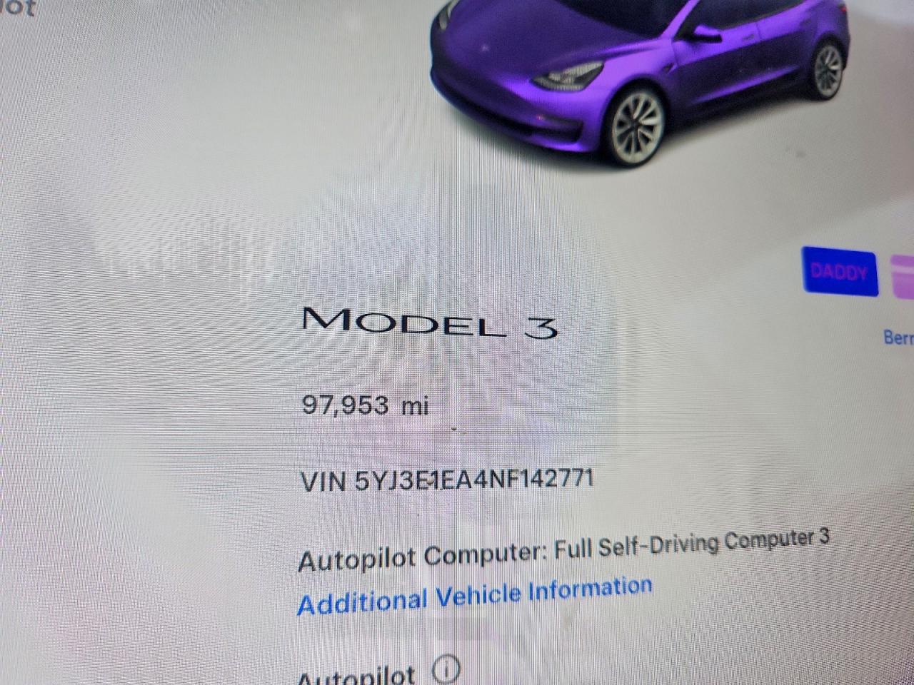 2022 TESLA MODEL 3 photo 17