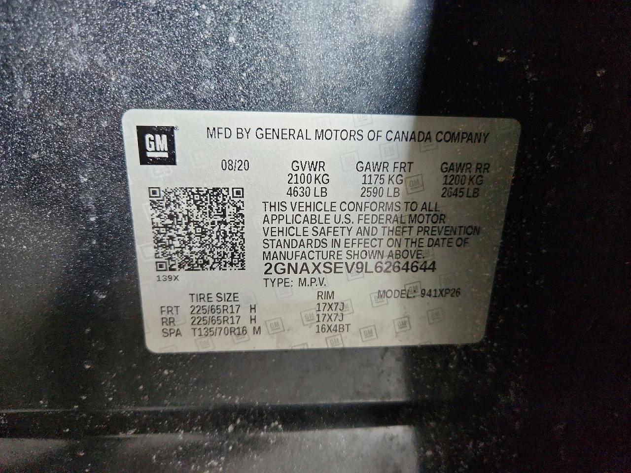 2020 CHEVROLET EQUINOX LS photo 25