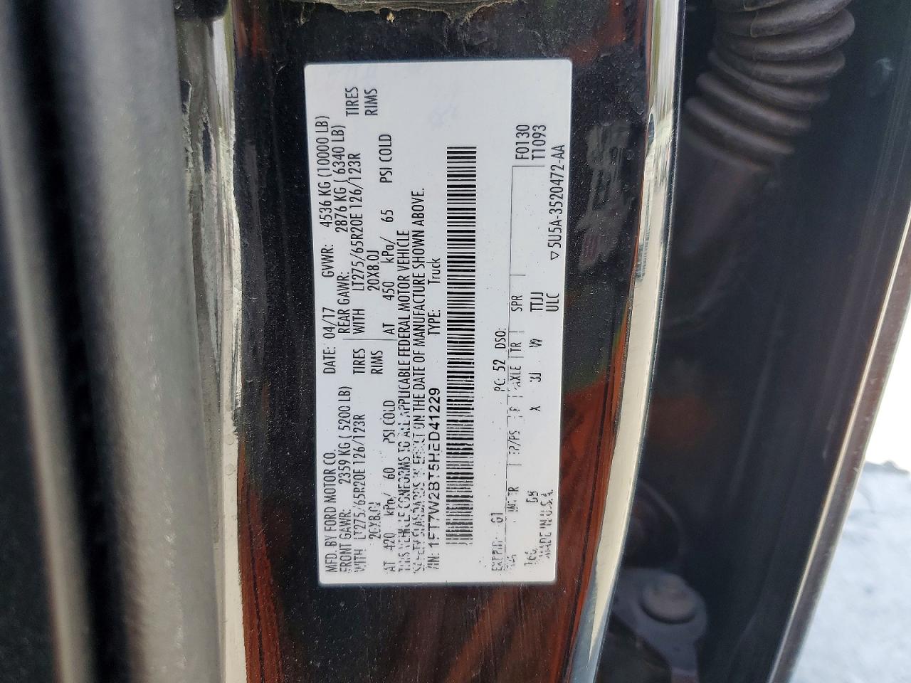 2017 FORD F250 SUPER DUTY photo 13