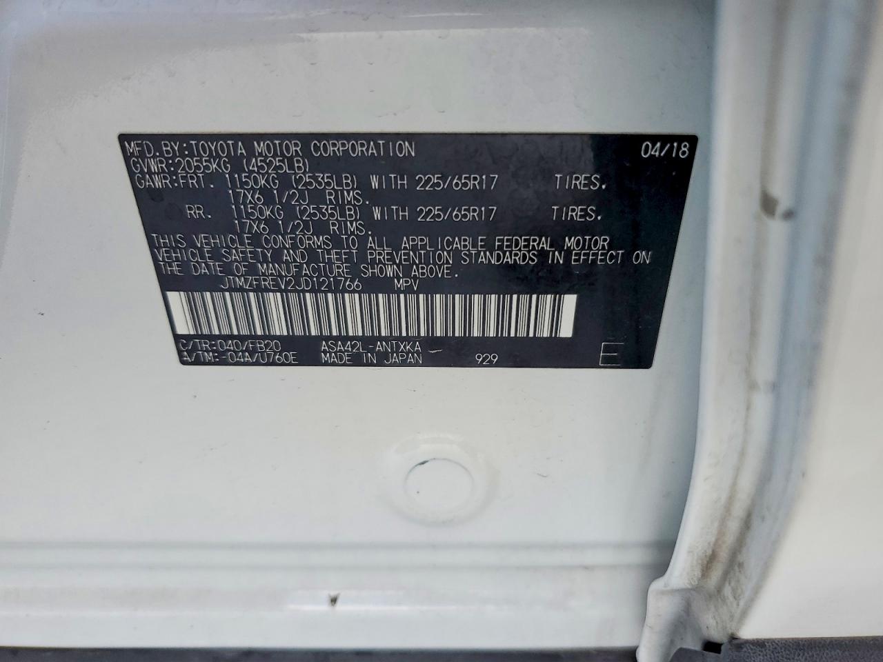 2018 TOYOTA RAV4 LE photo 12