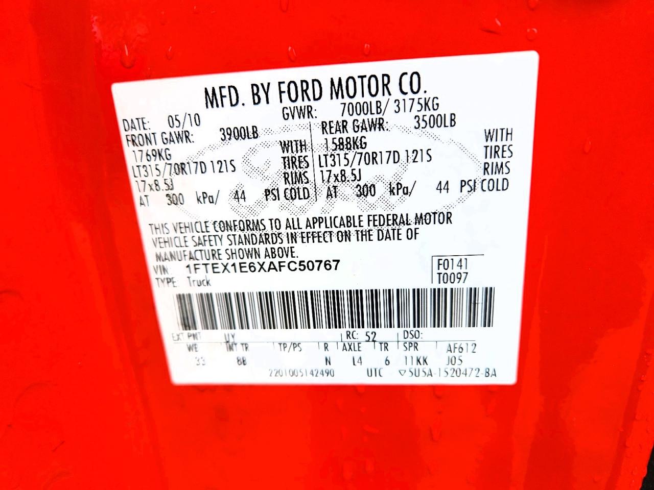 2010 FORD F150 SUPER CAB photo 23