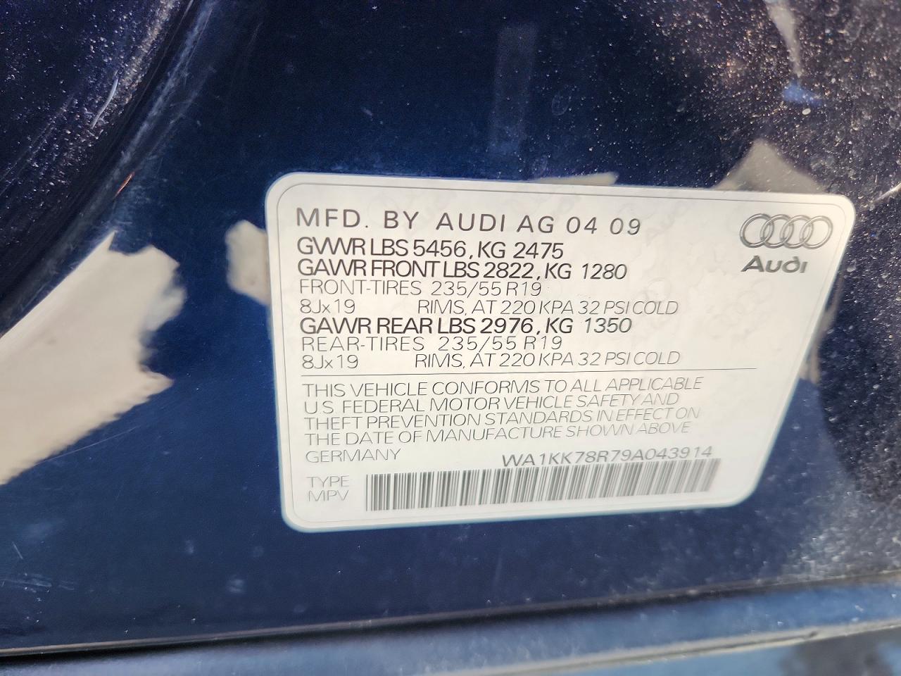 2009 AUDI Q5 3.2 photo 37