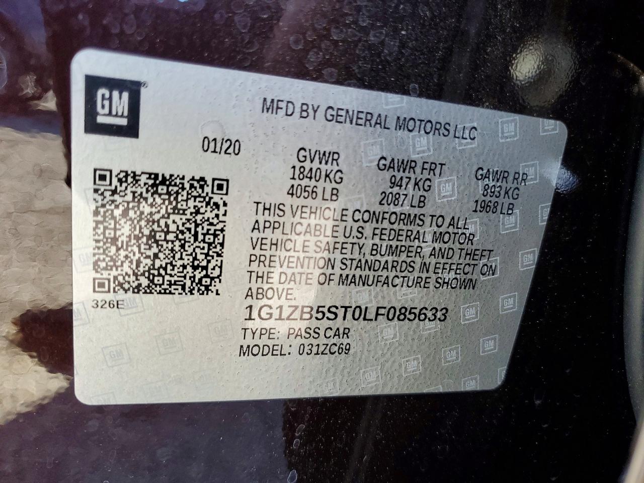 2020 CHEVROLET MALIBU LS photo 34