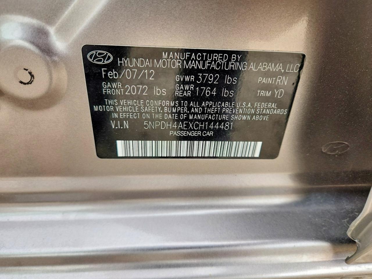 2012 HYUNDAI ELANTRA LIMITED photo 34