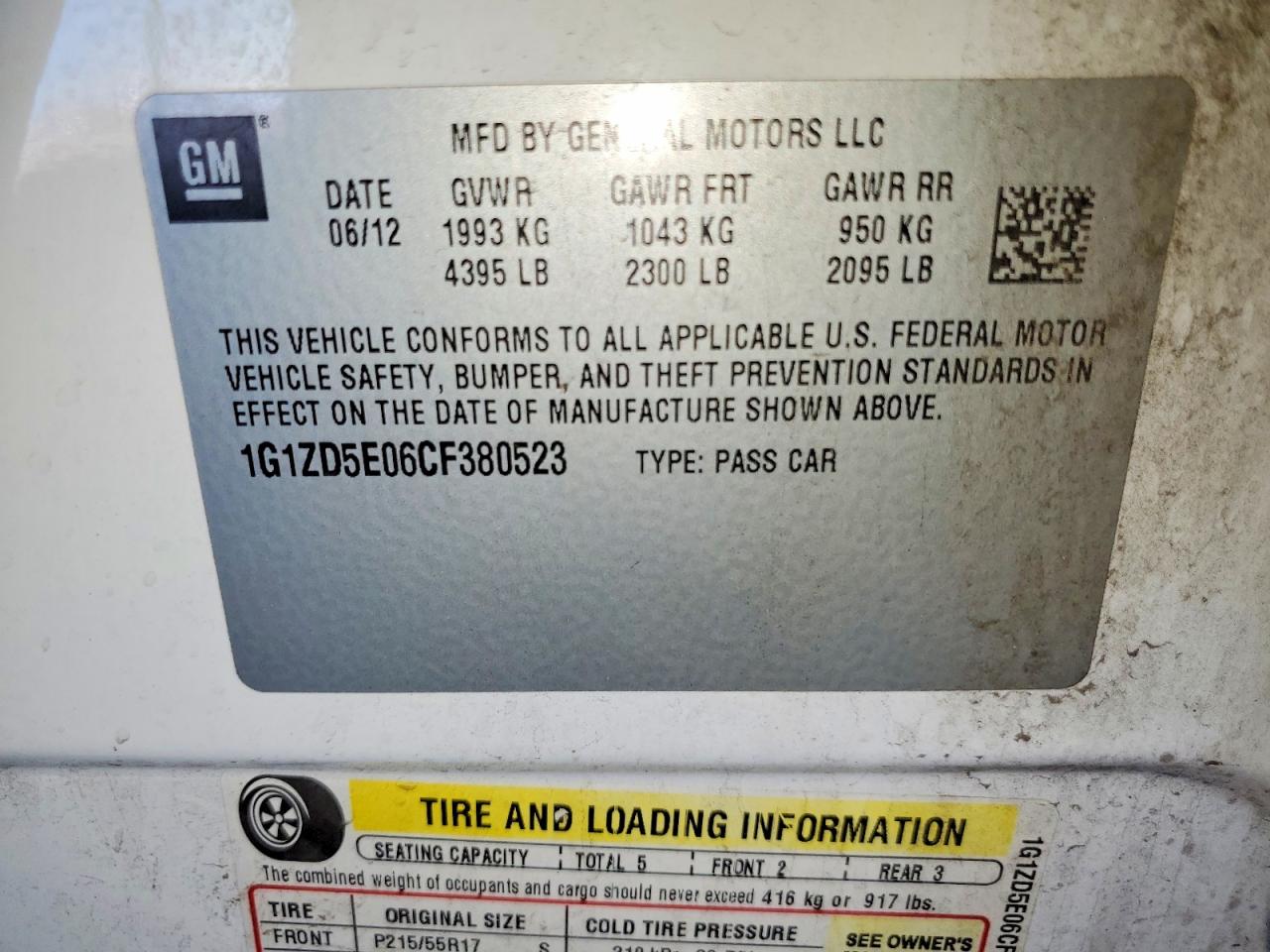 2012 CHEVROLET MALIBU 2LT photo 23