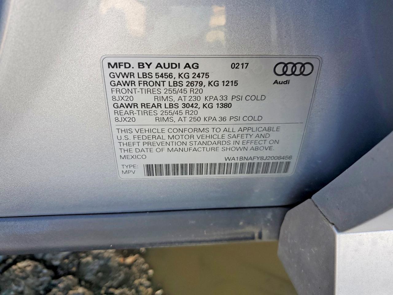 2018 AUDI Q5 PREMIUM PLUS photo 13