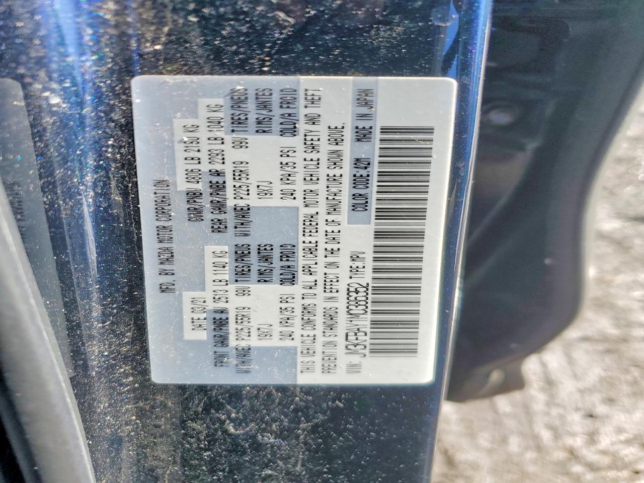 2021 MAZDA CX-5 GRAND TOURING RESERVE photo 37