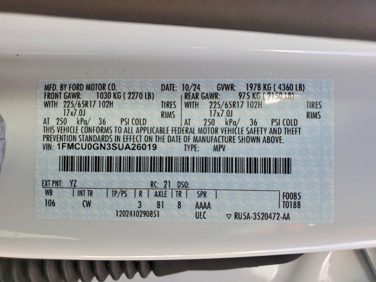 2025 FORD ESCAPE ACTIVE photo 13