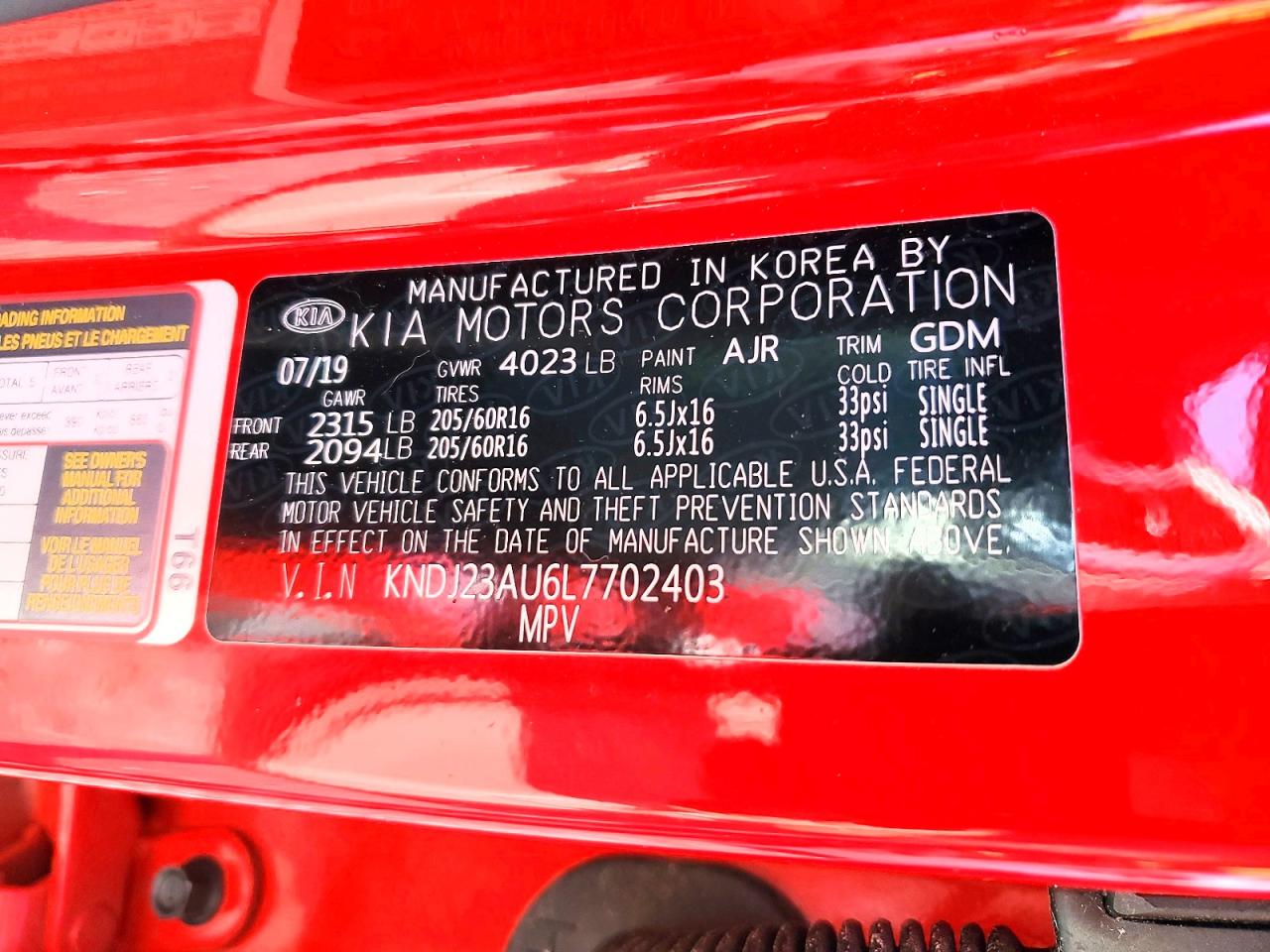 2020 KIA SOUL S photo 25
