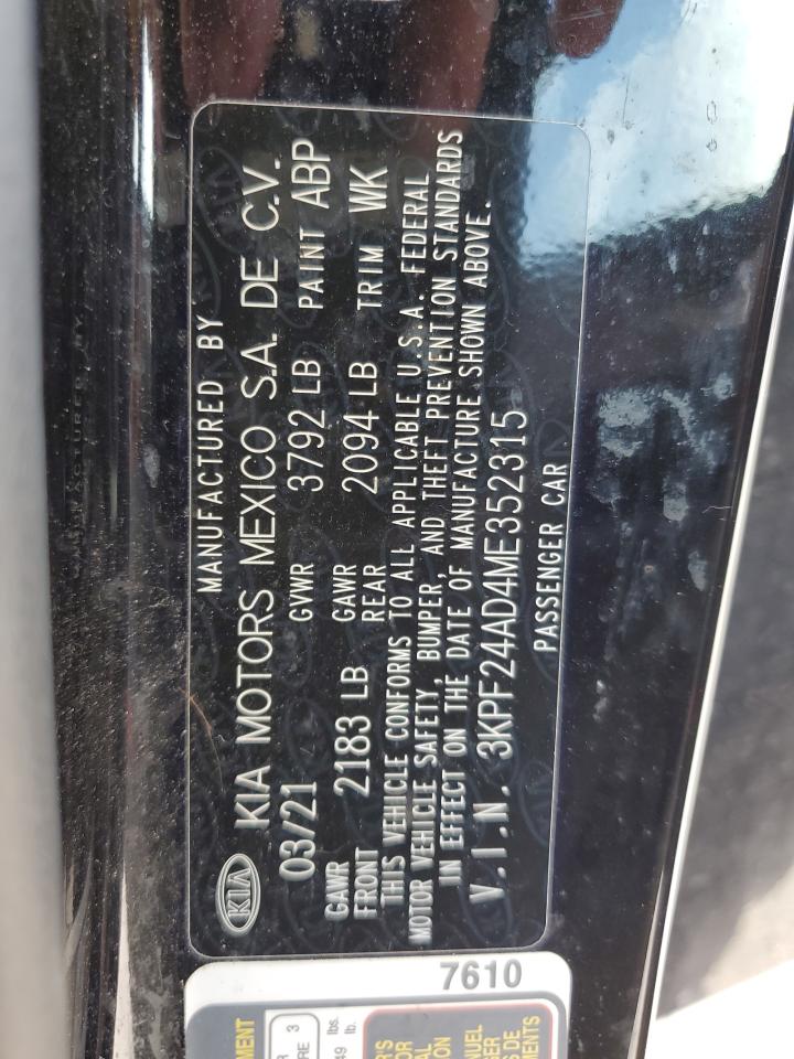 2021 KIA FORTE photo 34