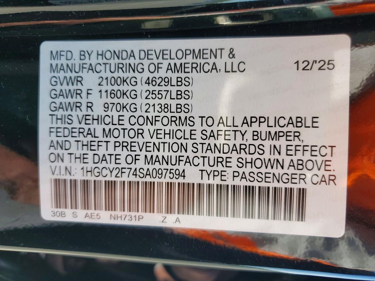 2025 HONDA ACCORD HYBRID SPORT-L photo 23