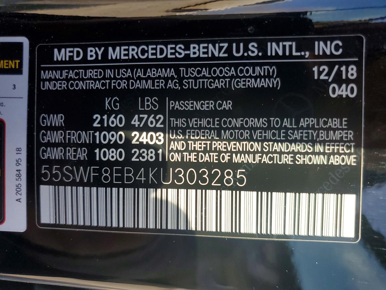 2019 MERCEDES-BENZ C 300 4MATIC photo 13