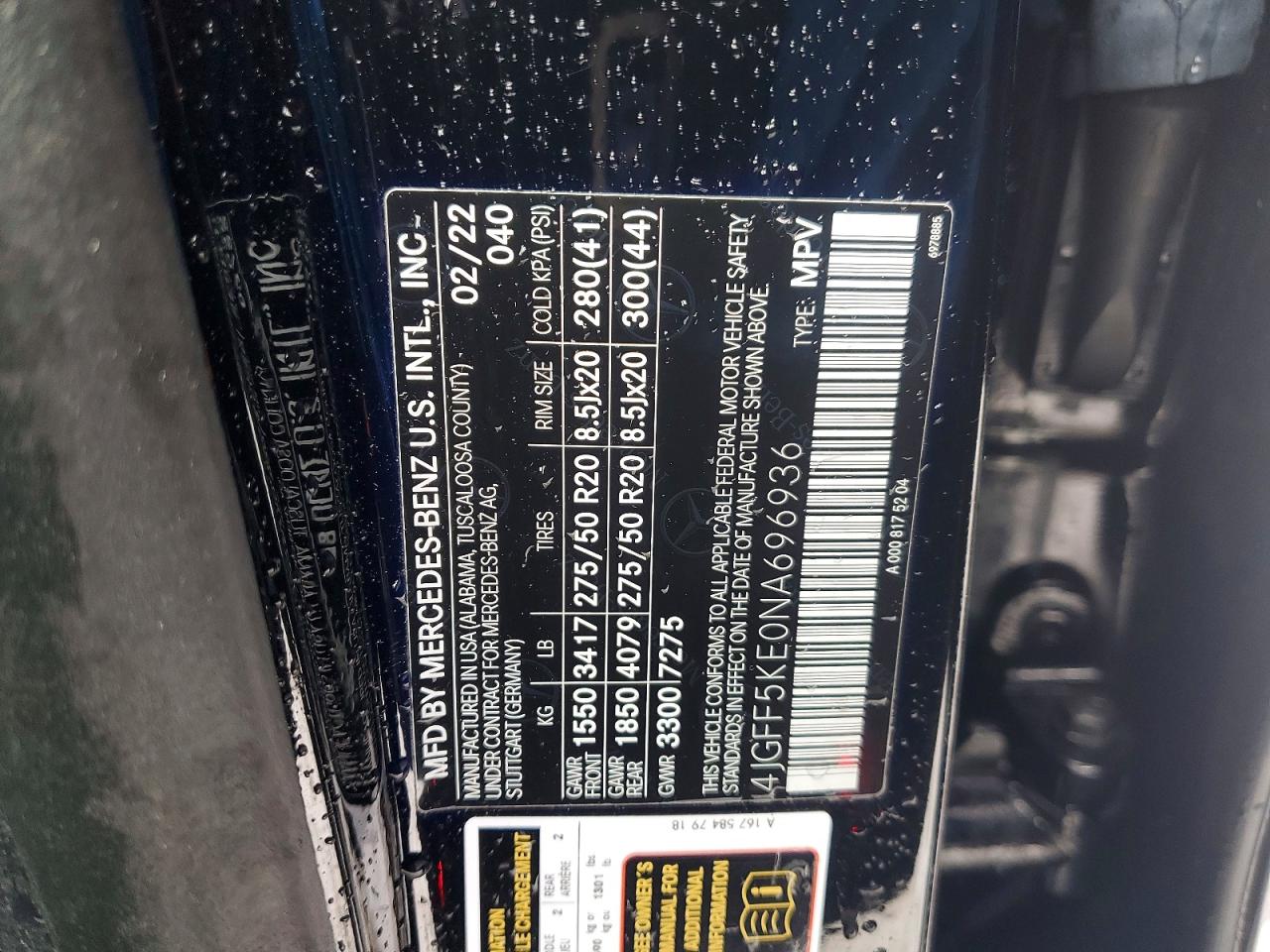 2022 MERCEDES-BENZ GLS 450 4MATIC photo 25