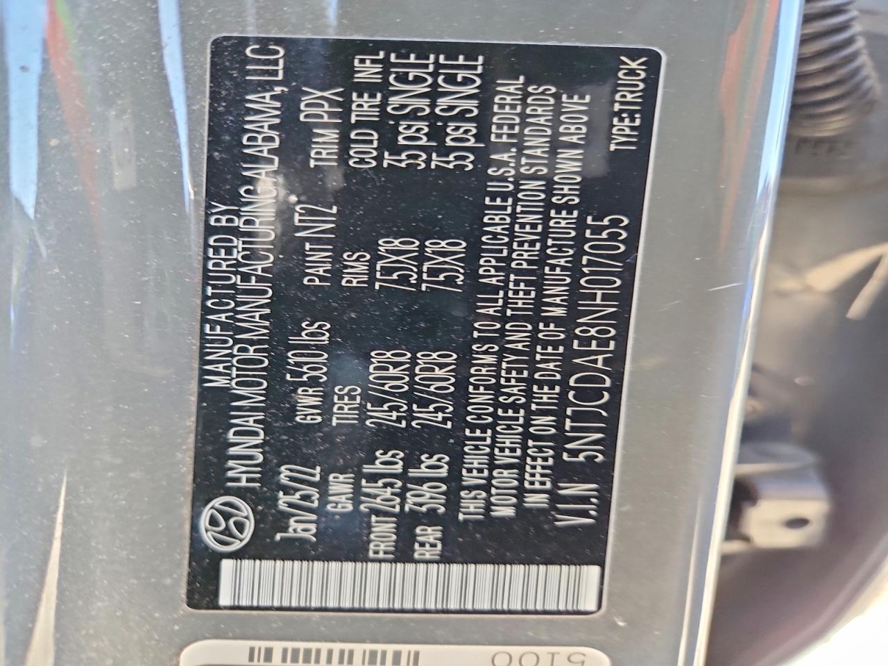 2022 HYUNDAI SANTA CRUZ SEL photo 12