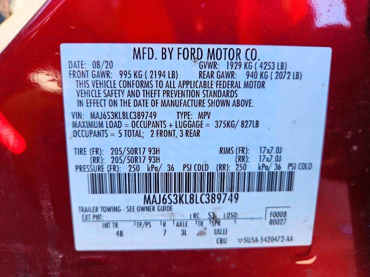 2020 FORD ECOSPORT TITANIUM photo 27