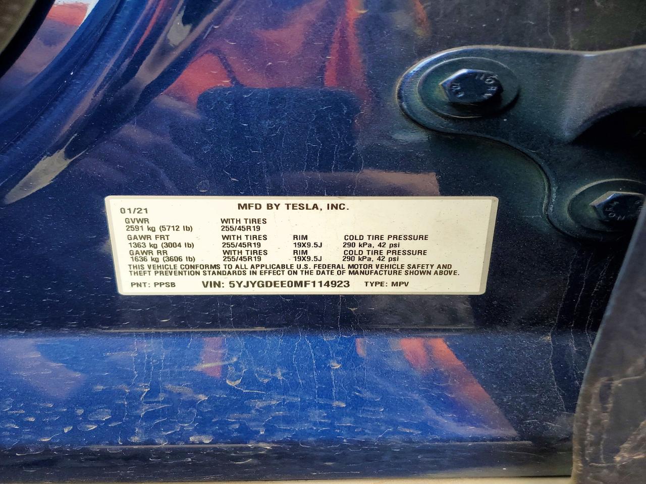 2021 TESLA MODEL Y photo 25