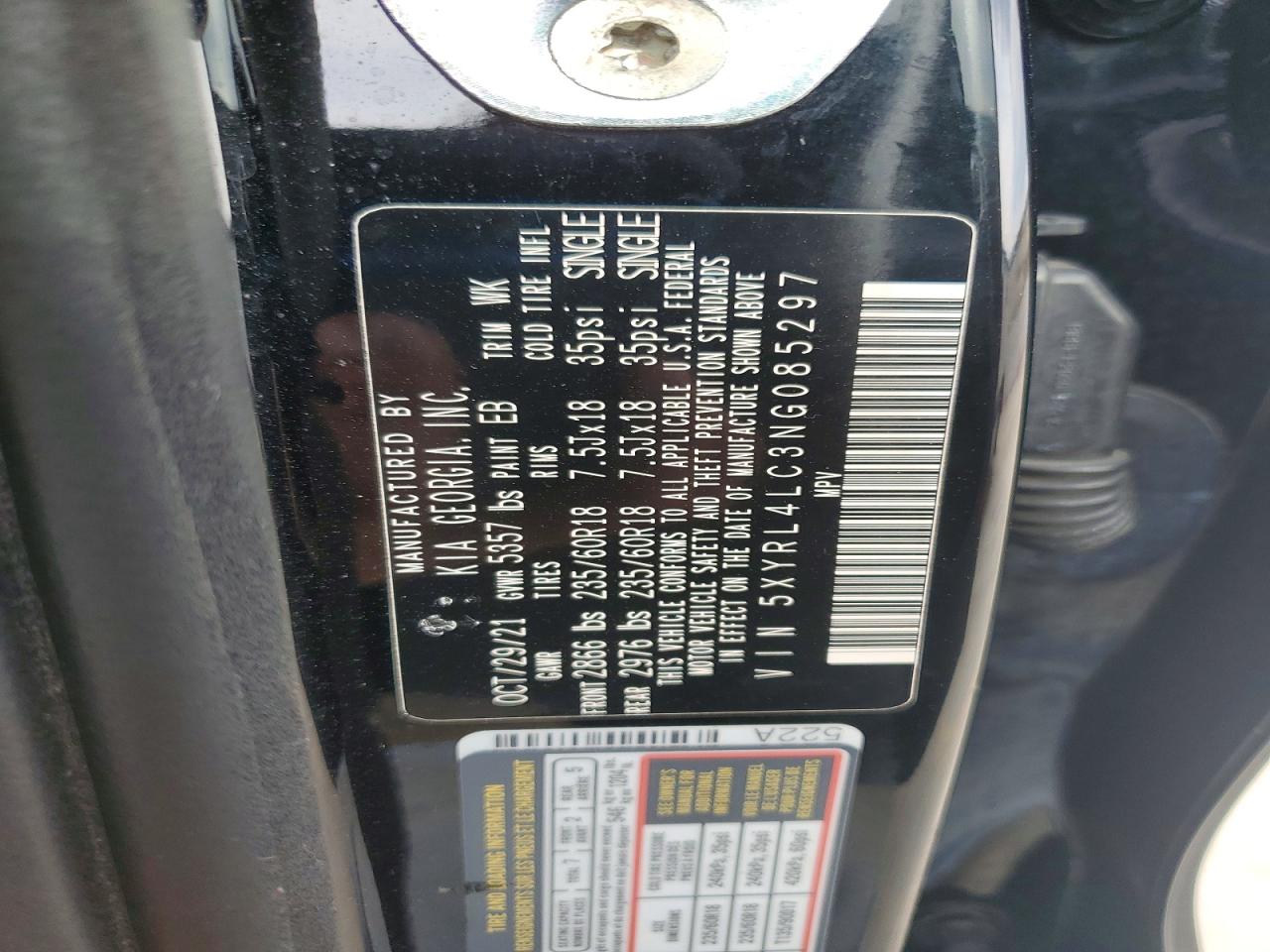 2022 KIA SORENTO S photo 37