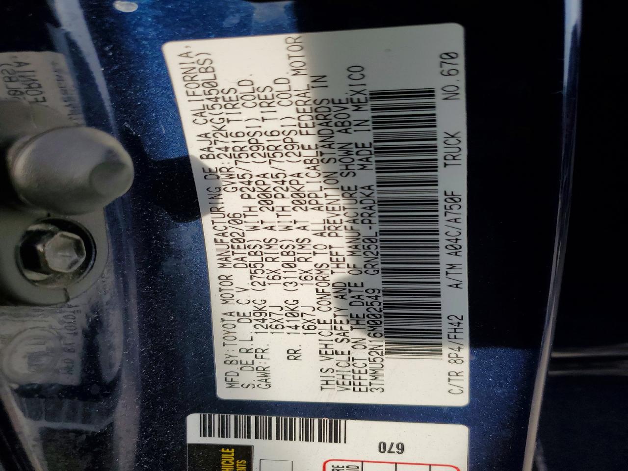2006 TOYOTA TACOMA V6 photo 25