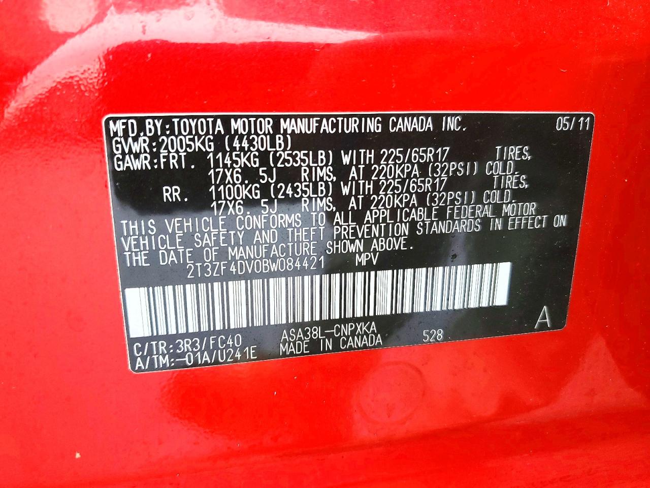 2011 TOYOTA RAV4 BASE photo 25