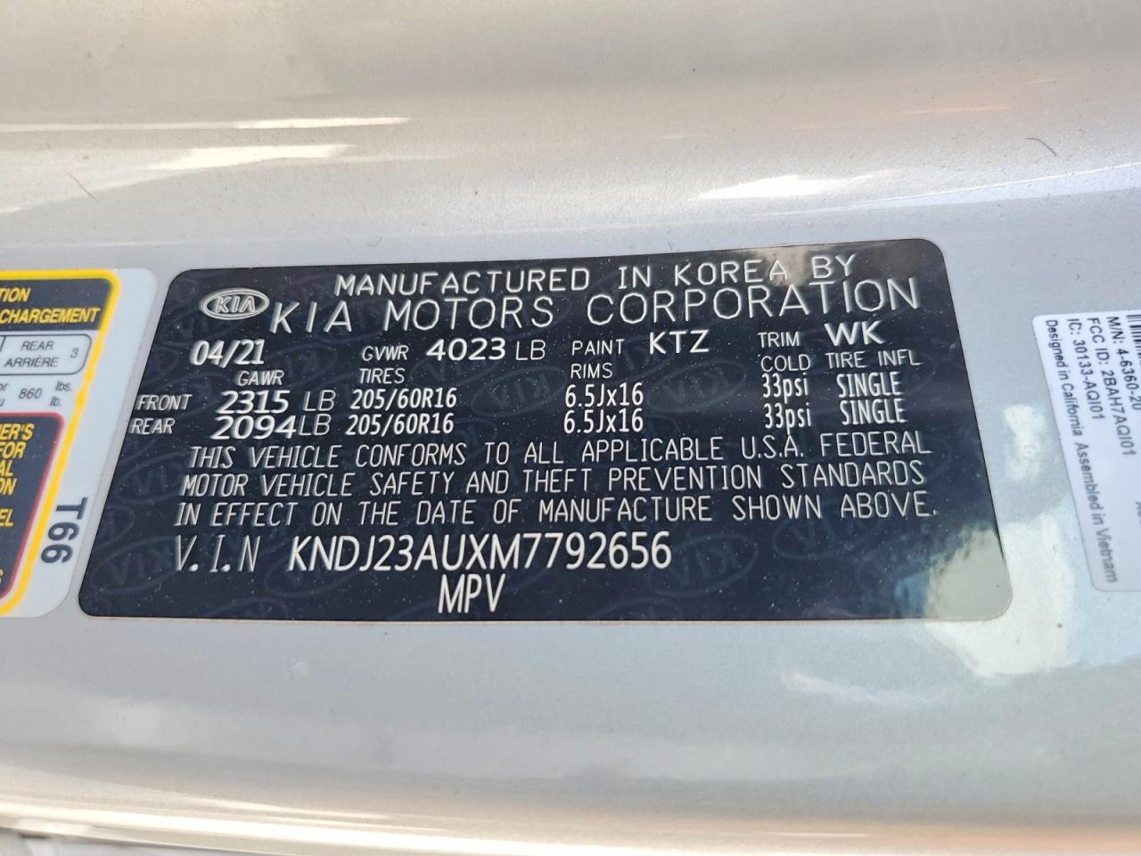 2021 KIA SOUL LX photo 37