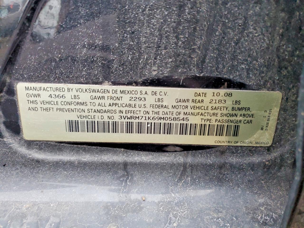 2009 VOLKSWAGEN JETTA SE photo 12