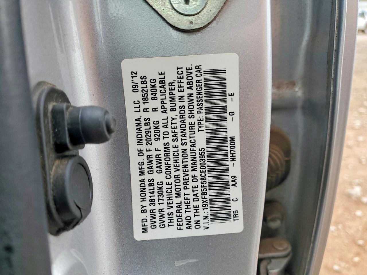 2012 HONDA CIVIC NATURAL GAS photo 12