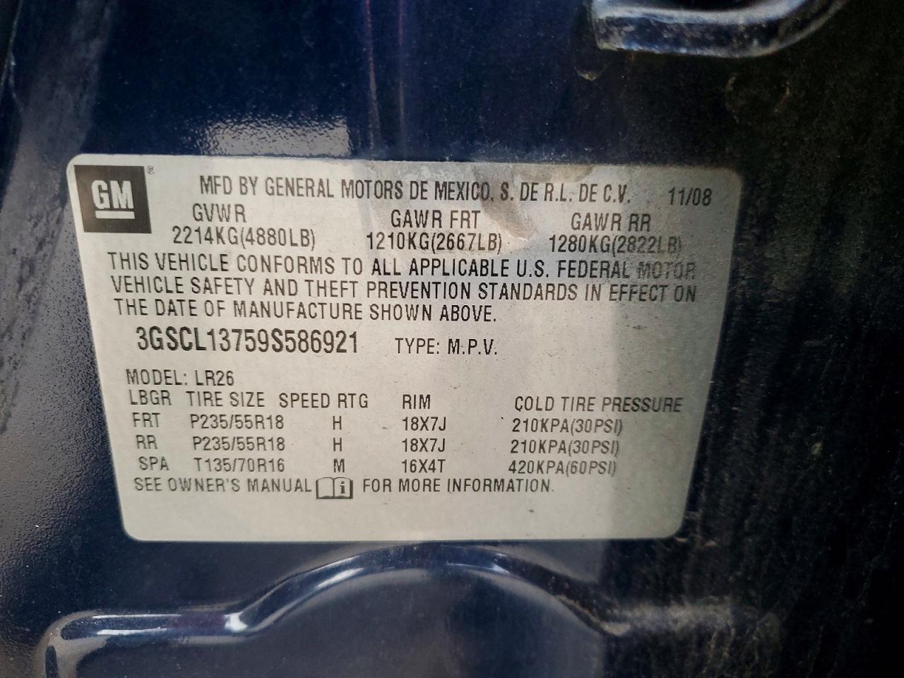 2009 SATURN VUE REDLINE photo 37