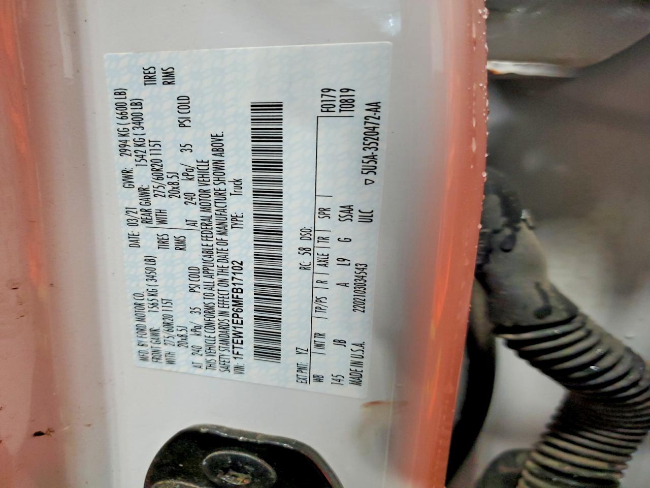 2021 FORD F150 SUPERCREW photo 23