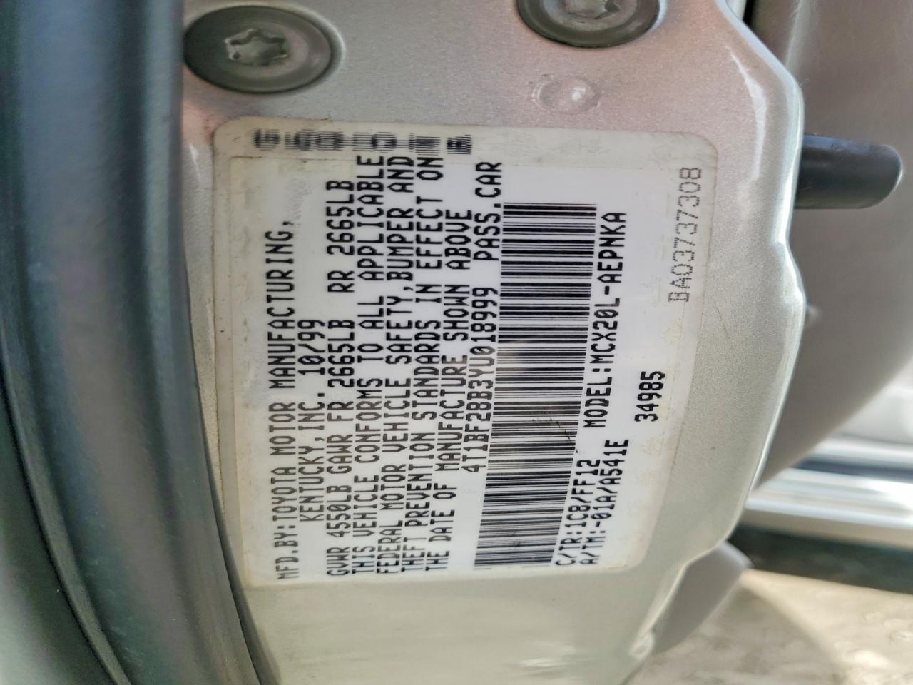 2000 TOYOTA AVALON XL photo 34