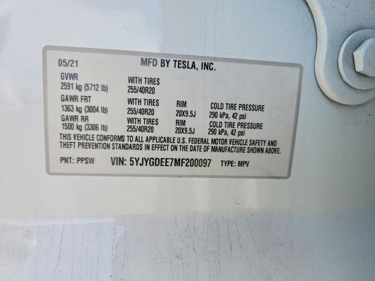 2021 TESLA MODEL Y photo 23