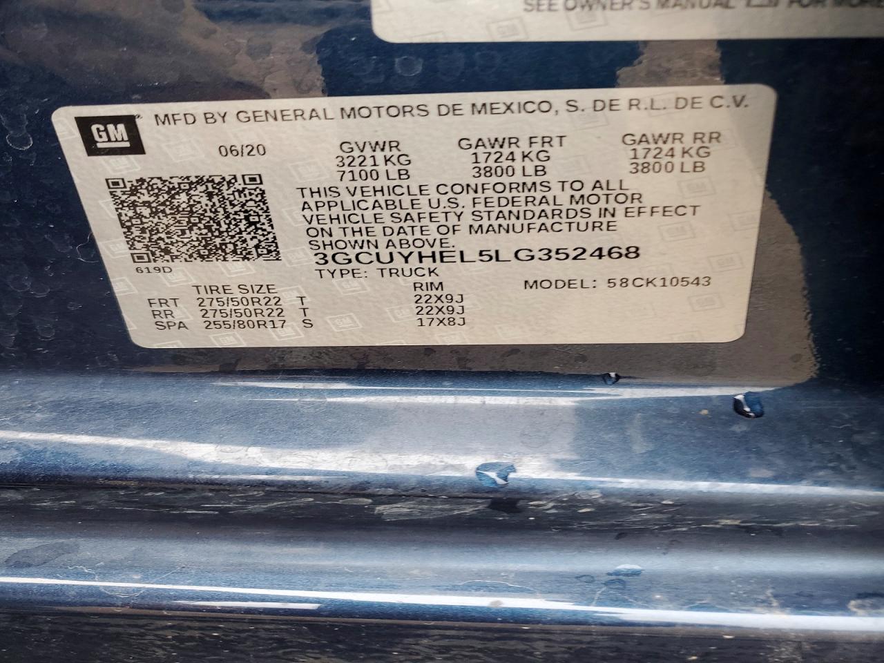 2020 CHEVROLET SILVERADO K1500 HIGH COUNTRY photo 12