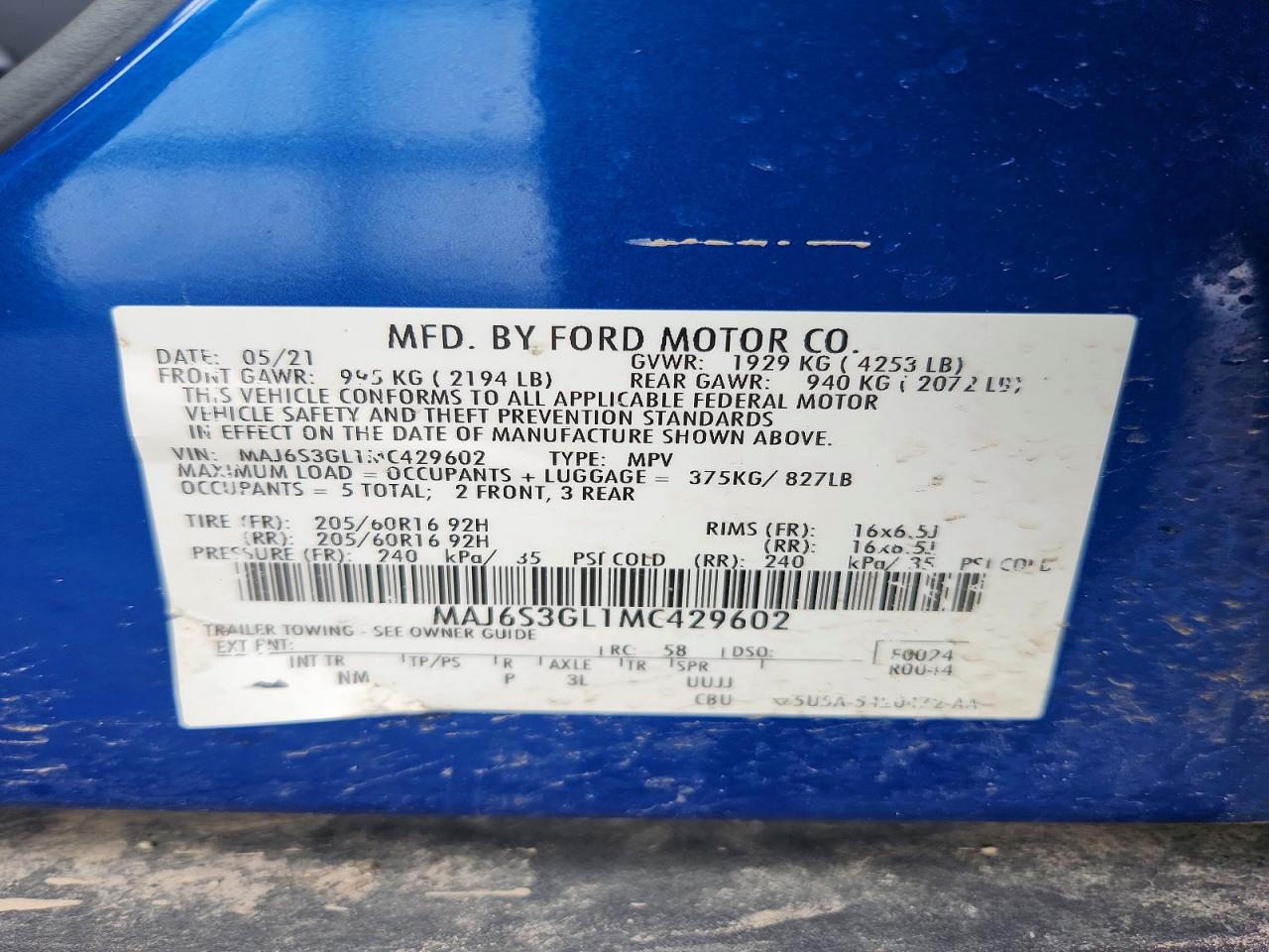 2021 FORD ECOSPORT SE photo 23
