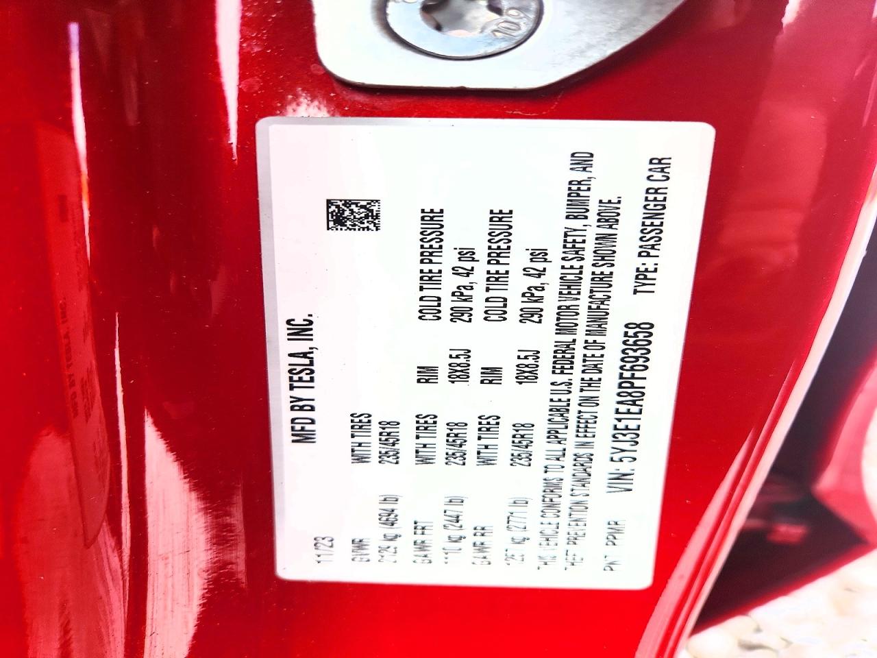 2023 TESLA MODEL 3 photo 34