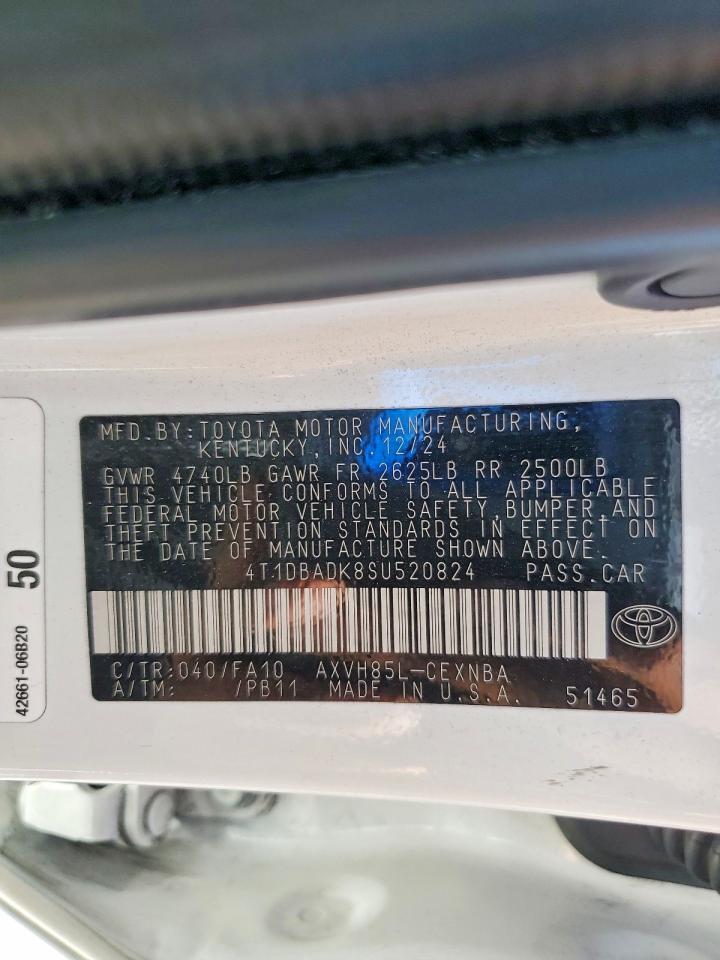 2025 TOYOTA CAMRY LE photo 23