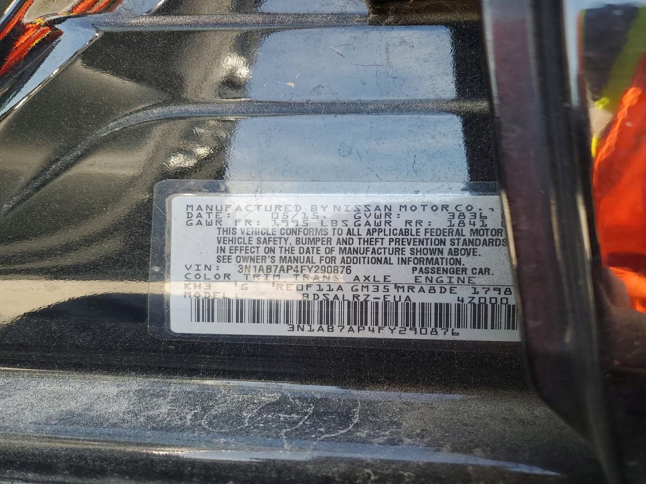 2015 NISSAN SENTRA SR photo 49