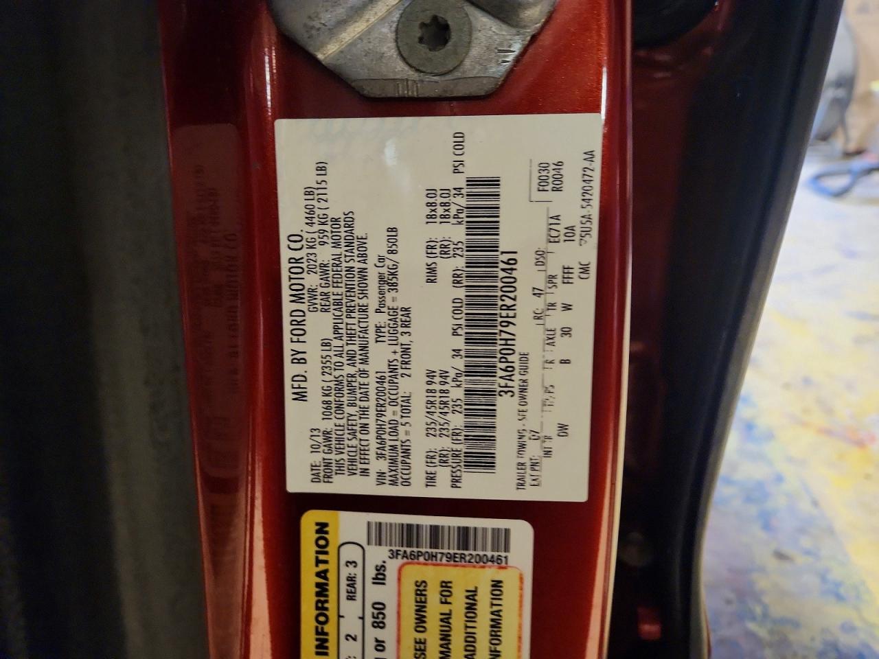 2014 FORD FUSION SE photo 12