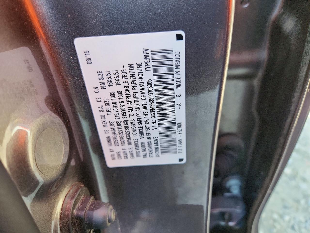 2015 HONDA CR-V LX photo 13