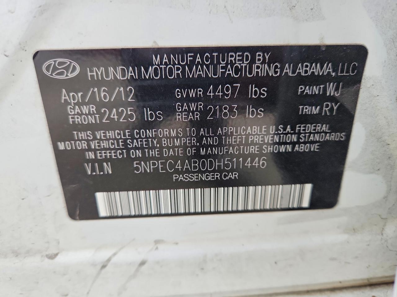 2013 HYUNDAI SONATA LIMITED 2.0T photo 23