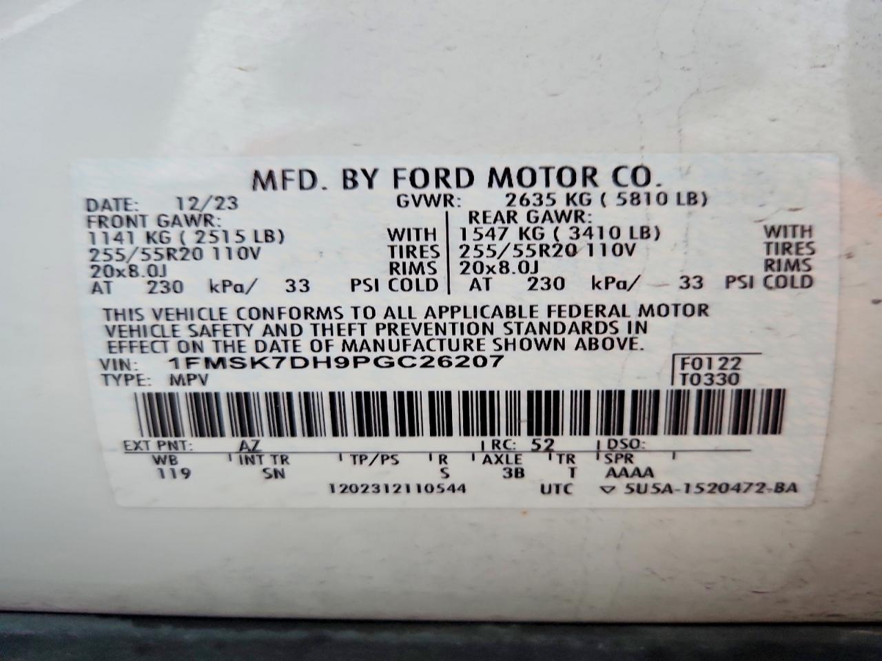 2023 FORD EXPLORER XLT photo 27