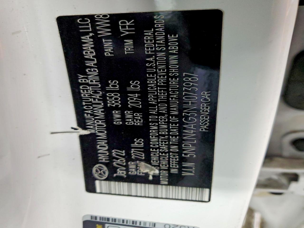 2022 HYUNDAI ELANTRA SEL photo 34