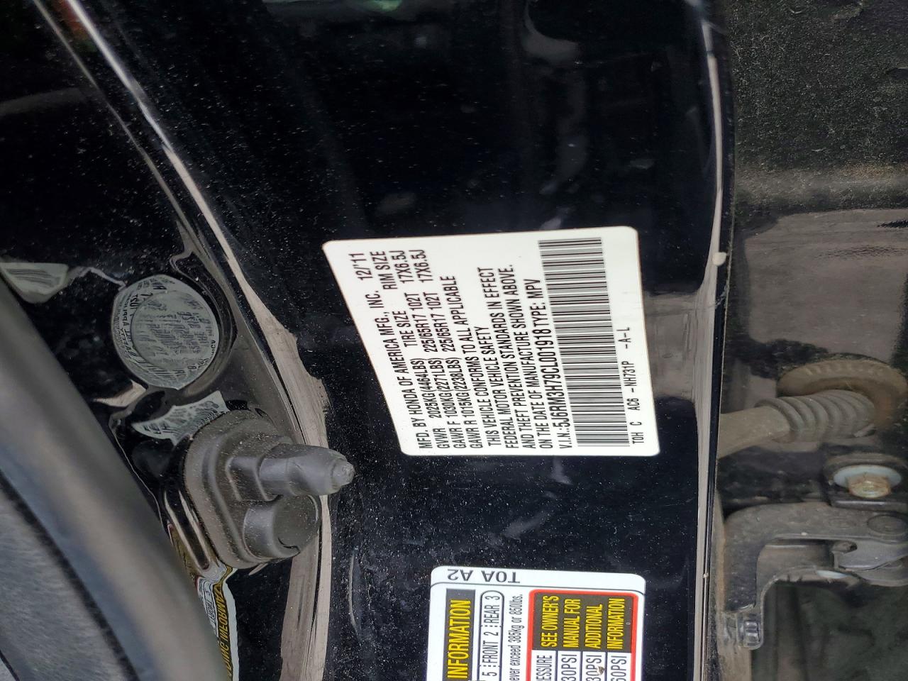2012 HONDA CR-V EXL photo 12