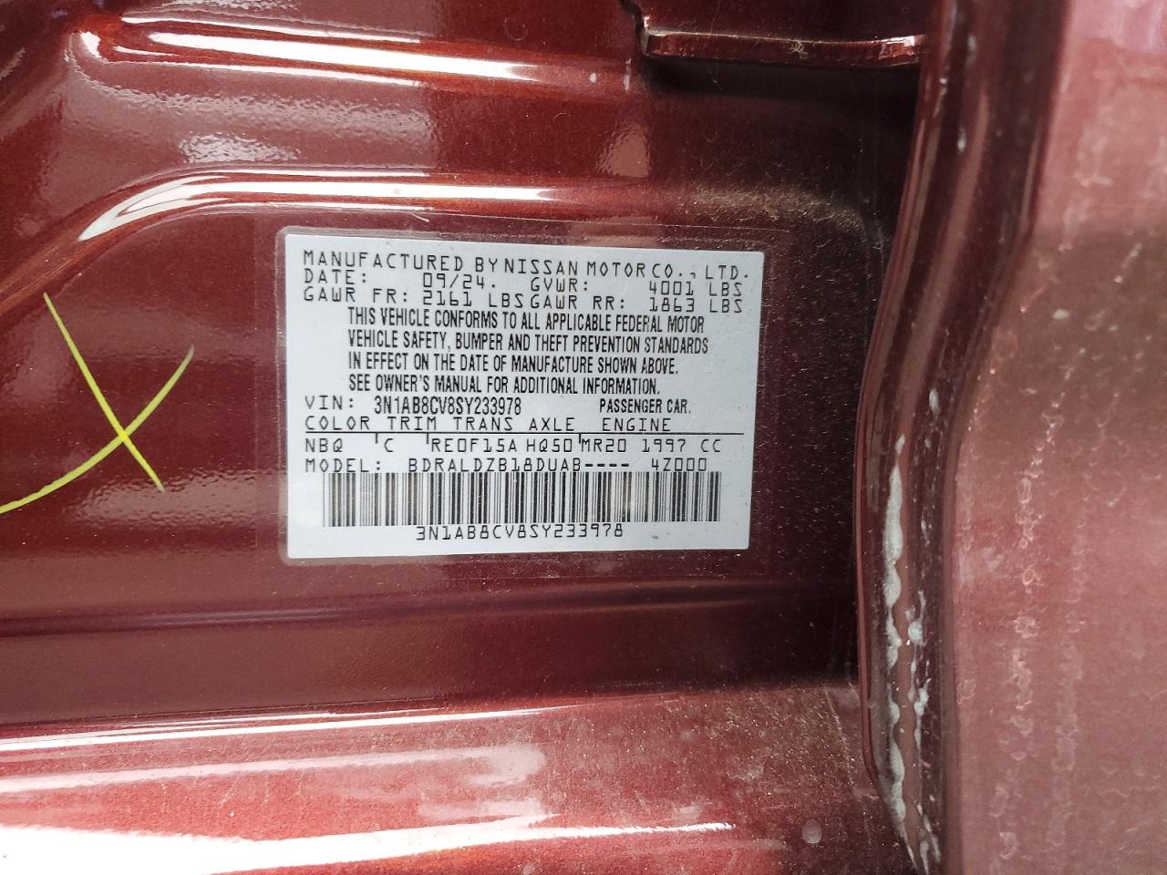 2025 NISSAN SENTRA SV photo 13