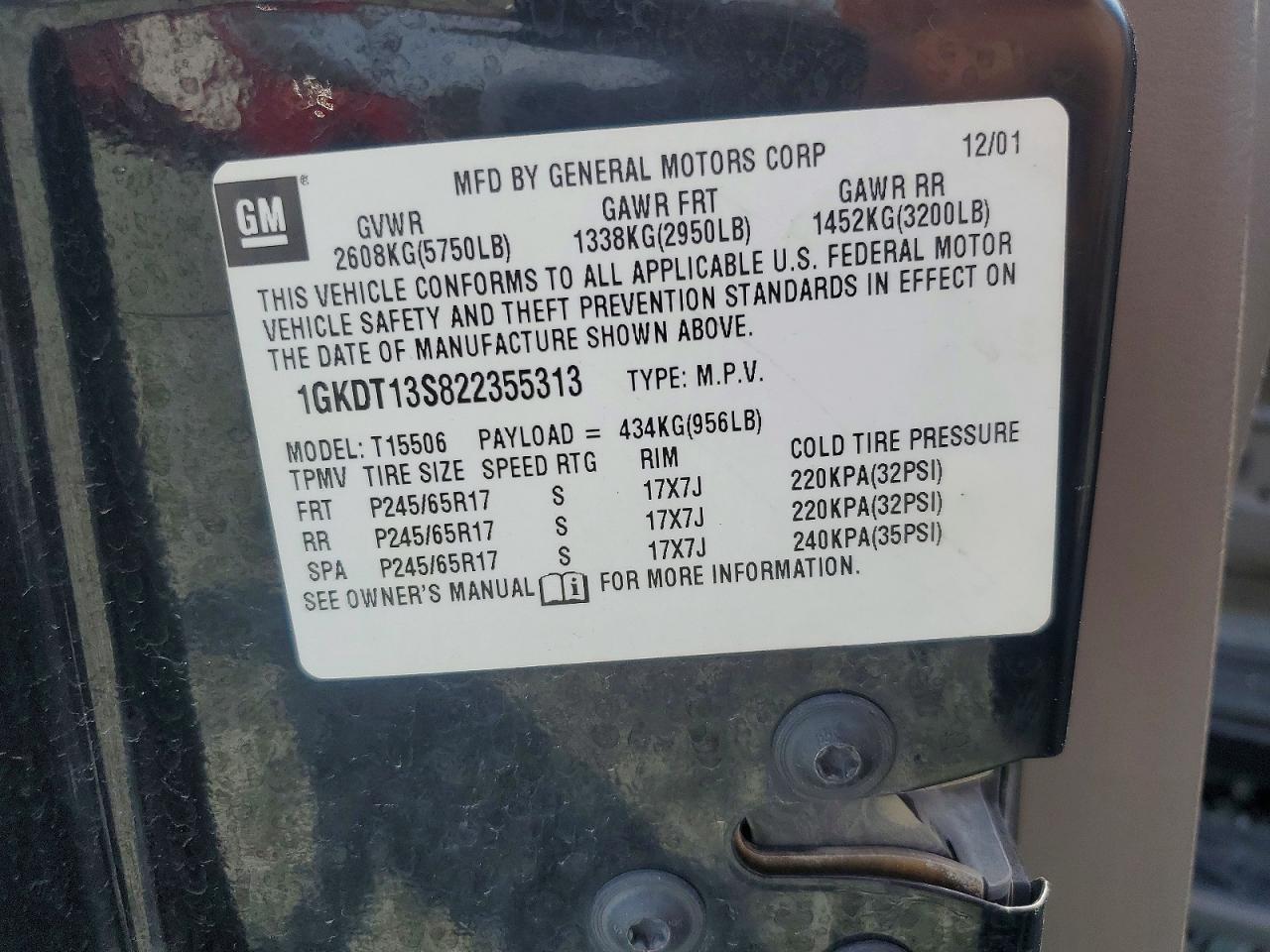 2002 GMC ENVOY photo 13