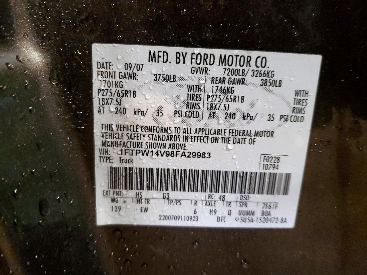 2008 FORD F150 SUPERCREW photo 23