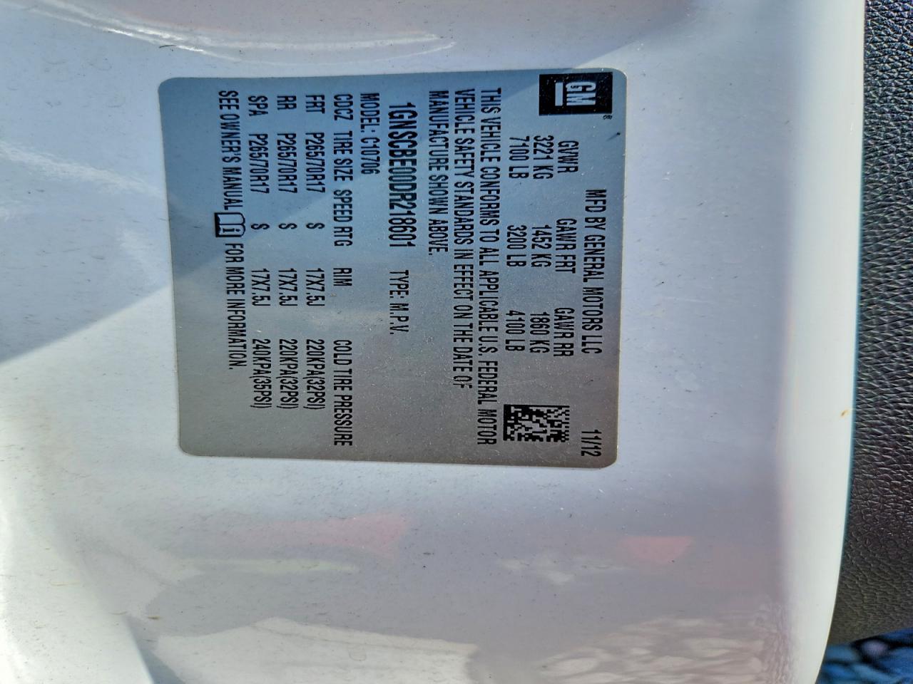 2013 CHEVROLET TAHOE C1500 LT photo 25