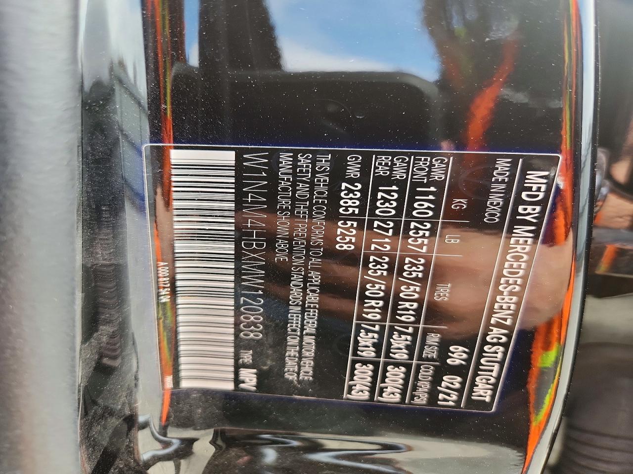 2021 MERCEDES-BENZ GLB 250 4MATIC photo 13
