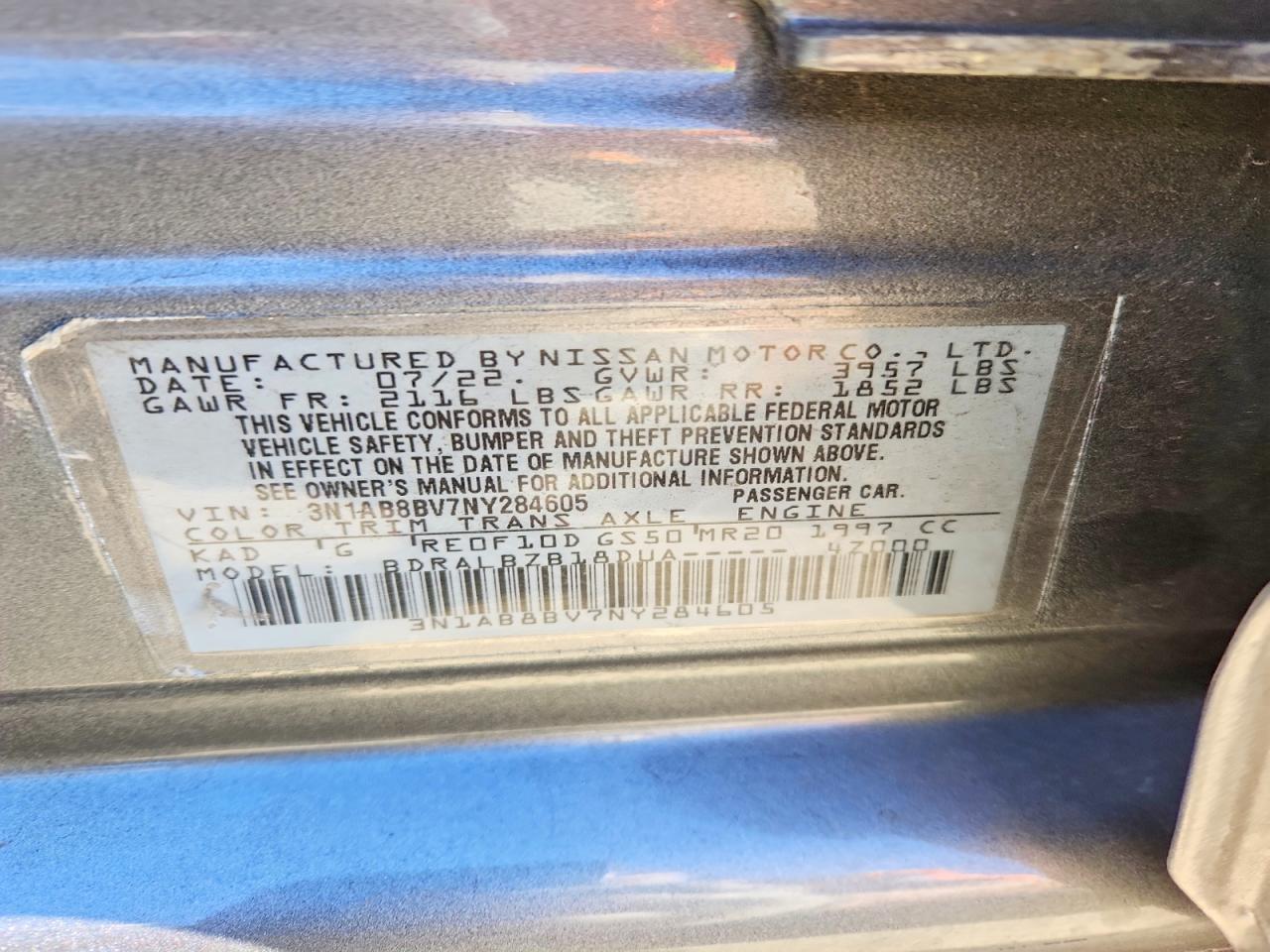 2022 NISSAN SENTRA S photo 37