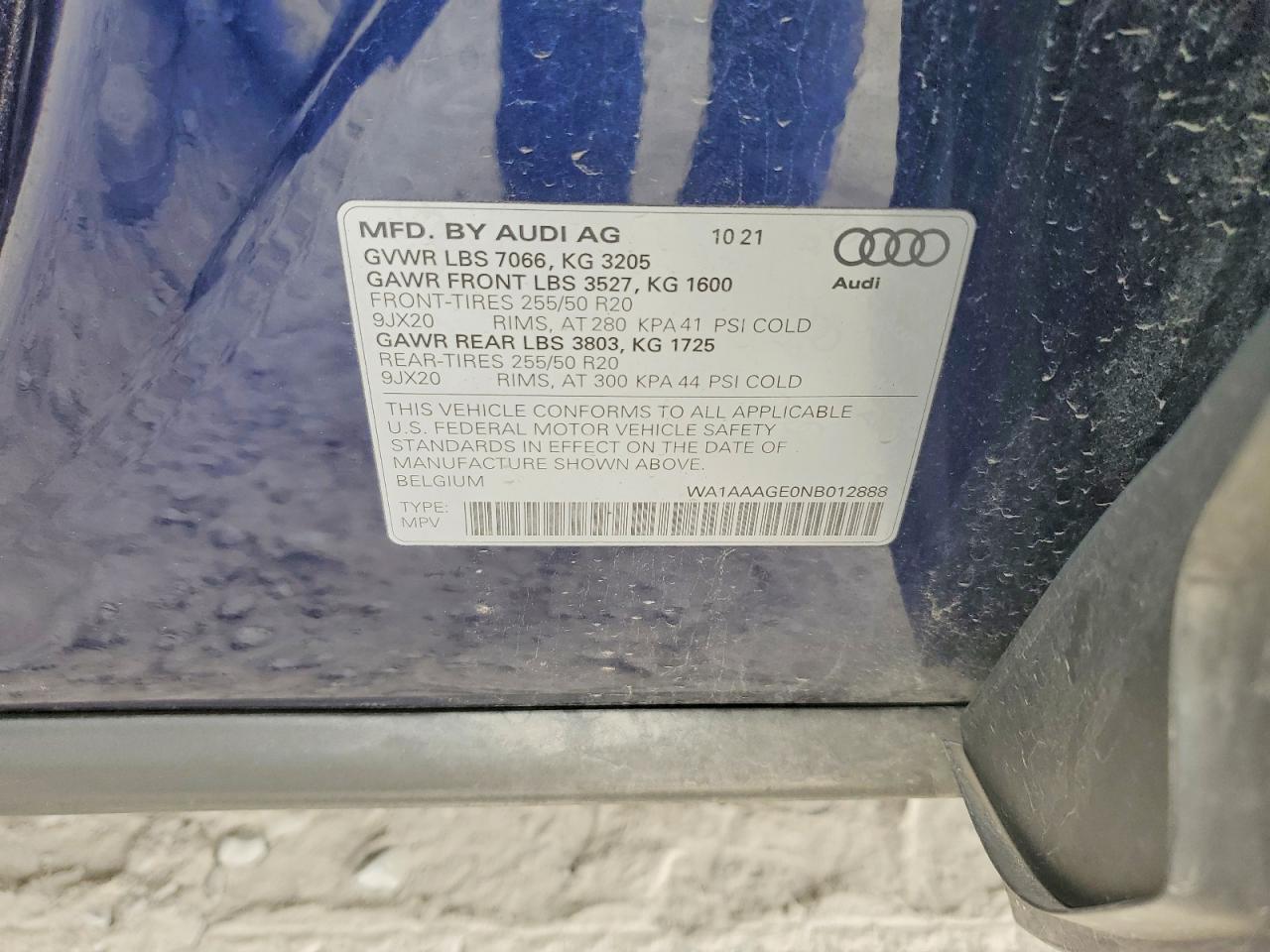 2022 AUDI E-TRON PREMIUM photo 13