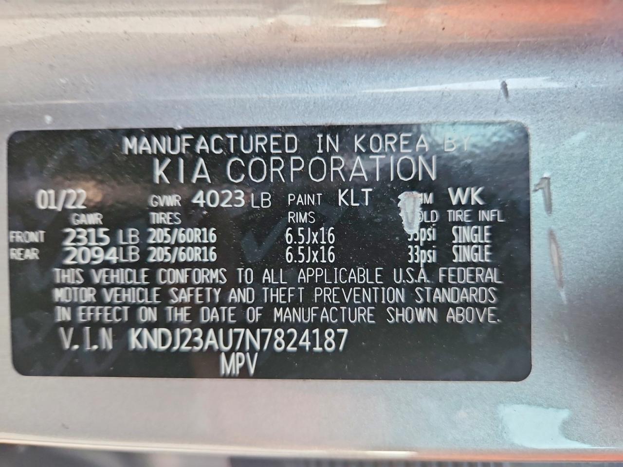 2022 KIA SOUL LX photo 25